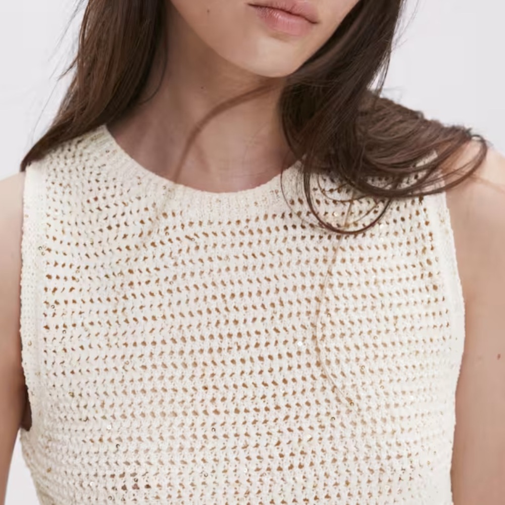 Knit Shell Top And Matching Midi Skirt Set - image 4